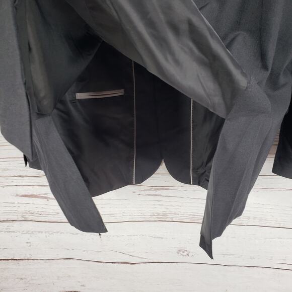 Alain Dupetit Men's Charcoal 2 Button Sportscoat Blazer Jacket Size 50R - Picture 9 of 12